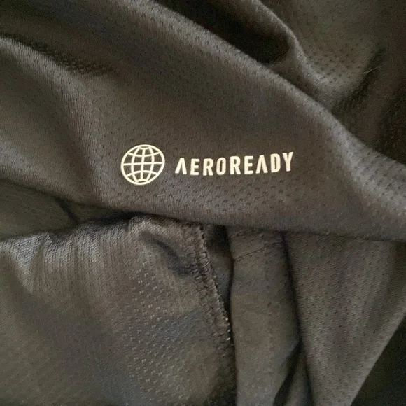 Mens Adidas Aeroready Black Short Sleeve Tee size medium - Picture 7 of 7